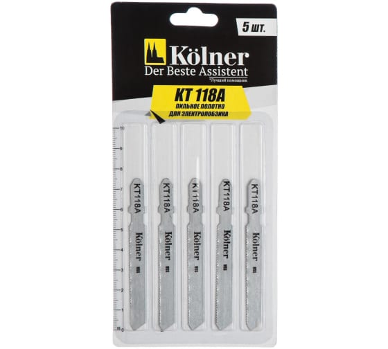 

пильное полотно Kolner KT118А L75ммx50мм, прямой рез, по металлу, 5шт. (кн118а), KT118А