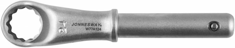

Ключ гаечный накидной усиленный 24 мм, CrV, Jonnesway W77A124 (046318), W77A124