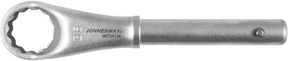 

Ключ гаечный накидной усиленный 36 мм, CrV, Jonnesway W77A136 (046322), W77A136