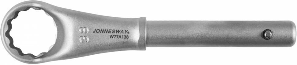 

Ключ гаечный накидной усиленный 38 мм, CrV, Jonnesway W77A138 (046323), W77A138