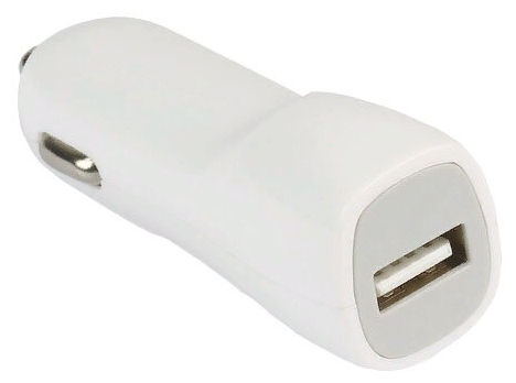 Автомобильное зарядное устройство SmartBuy NITRO, USB, 1A, кабель Lightning 8-pin, белый (SBP-1502-8-V)