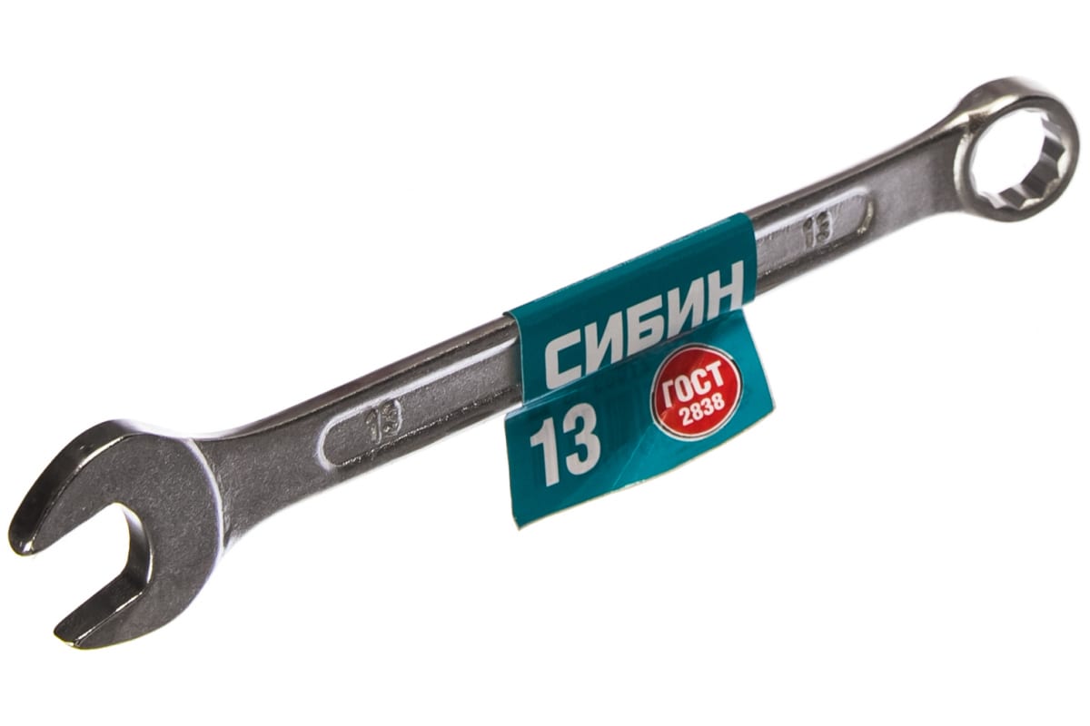 

Ключ гаечный комбинированный 12 мм, углеродистая сталь, СИБИН (27089-13_z01 / 27089-13)