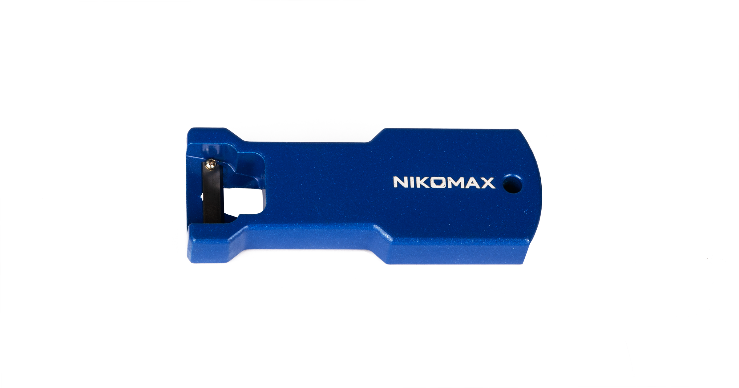Инструмент NIKOMAX для вскрытия оболочки кабеля типа Riser, алюминиевый корпус, синий (NMF-TRZ-BL)