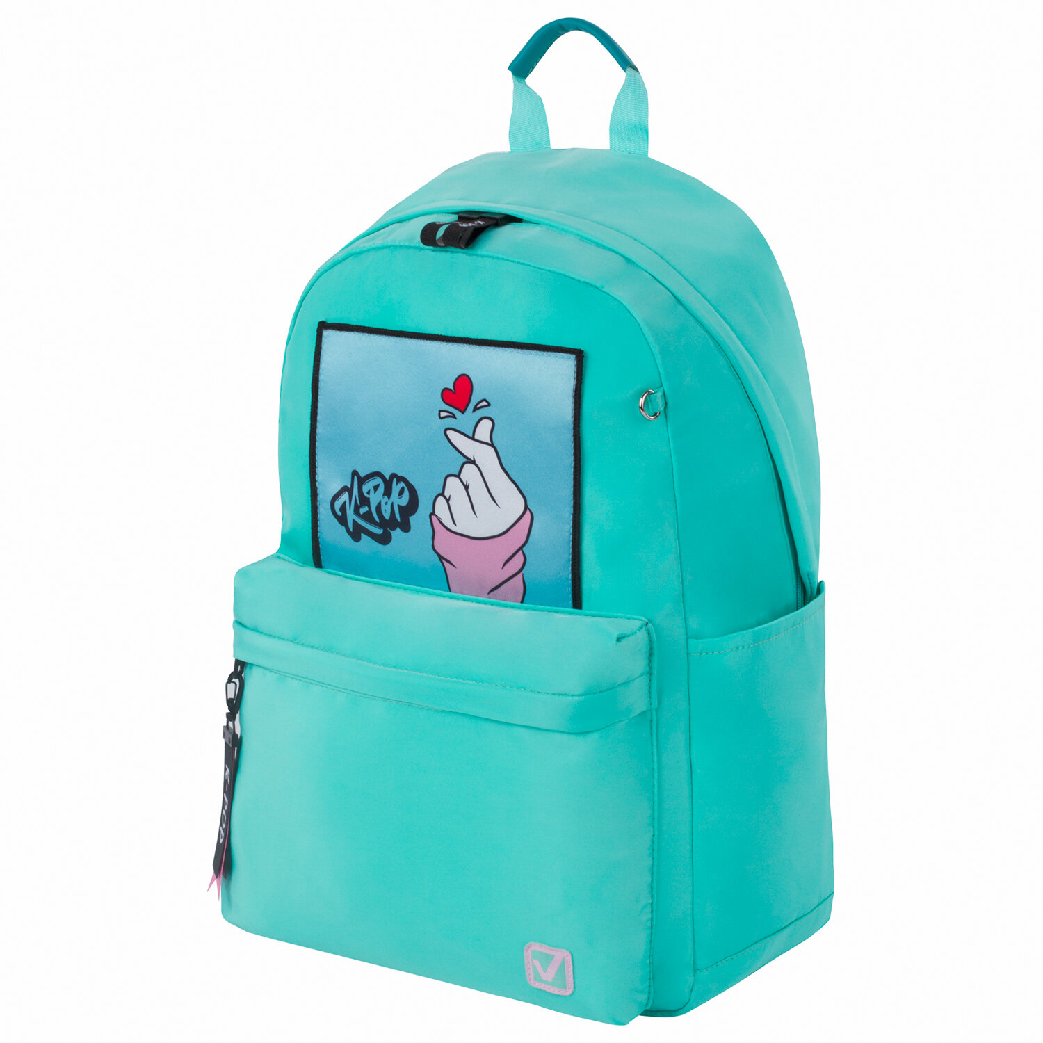 

Рюкзак Brauberg FASHION CITY K-pop, 1 отделение, бирюзовый (229966)