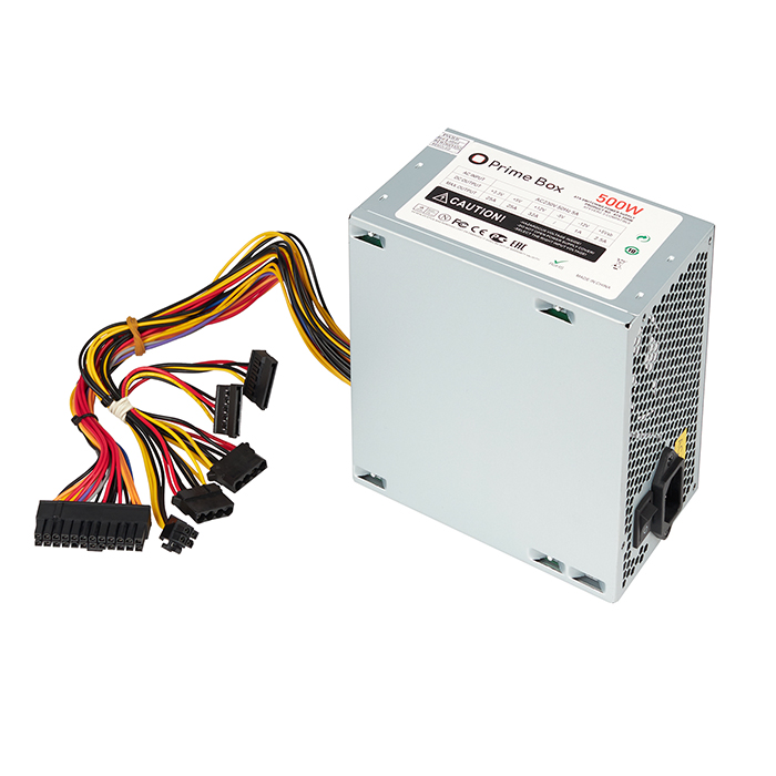 

Блок питания 500Вт ATX Prime Box PC500W, 120 мм (ATX-500W), PC500W