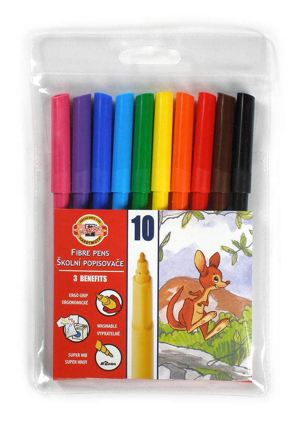 

Фломастеры Koh-I-Noor Zoo 1002 , 10 шт. (771002AJ04TERU), Zoo 1002
