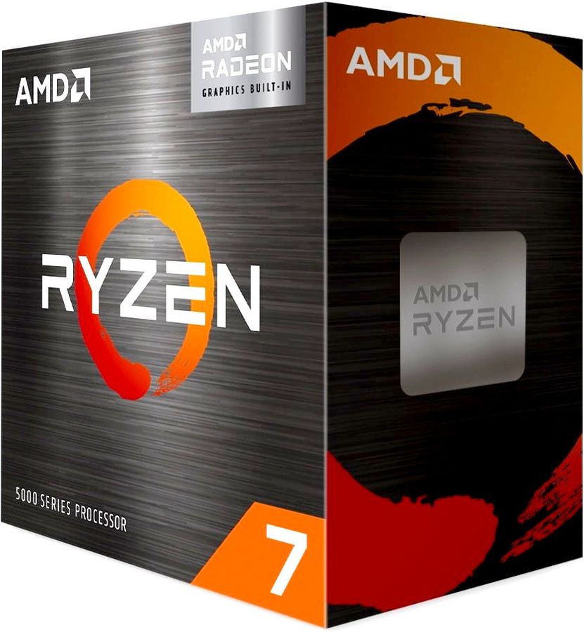 Процессор AMD Ryzen 7-5700G Cezanne, 8C/16T, 3800MHz 16Mb TDP-65W SocketAM4 BOX (100-100000263BOX) - фото 1