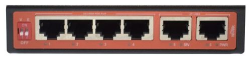 Коммутатор Wi-Tek WI-PS206-I, кол-во портов: 6x100 Мбит/с (WI-PS206-I)