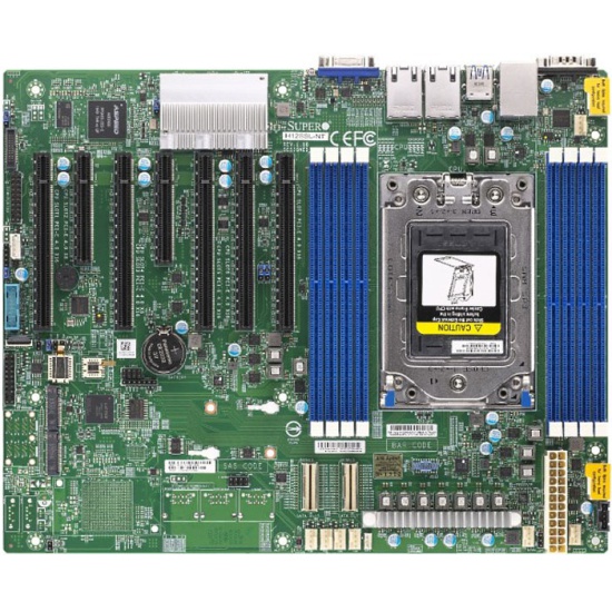 

Материнская плата Supermicro MBD-H12SSL-NT, 1xSocket SP3, 8xDDR4, 5PCI-Ex16, 2xM.2-PCI-E, 16SATA3, 2x10GLAN, IPMI, 6xUSB 3.0, VGA, ATX, Bulk (MBD-H12SSL-NT-B), MBD-H12SSL-NT