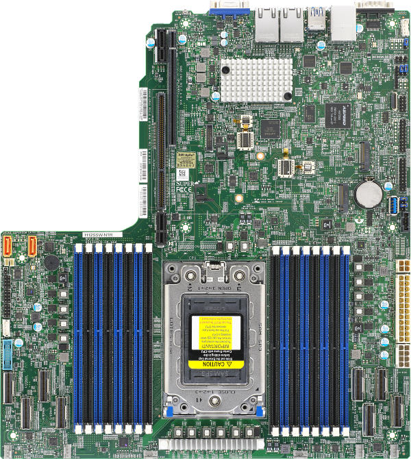 

Материнская плата Supermicro MBD-H12SSW-NTR, 1xSocket SP3, 16xDDR4, PCI-Ex16, 2xM.2-PCI-E, 16SATA3, 2x10GLAN, IPMI, 7xUSB 3.0, VGA, Proprietary, Retail (MBD-H12SSW-NTR-O), MBD-H12SSW-NTR