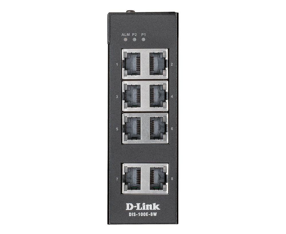 Коммутатор D-link DIS-100G-8W, кол-во портов: 8x1 Гбит/с (DIS-100G-8W/A1A)