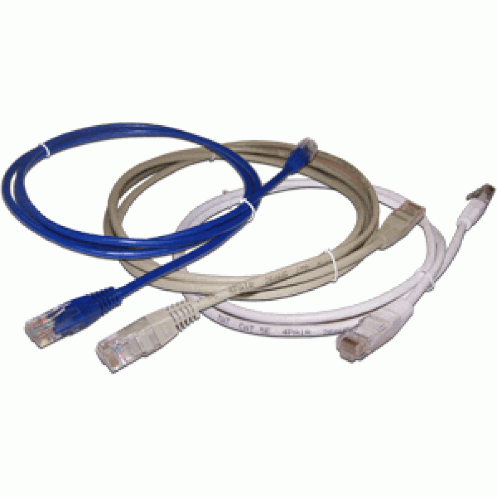 Патч-корд UTP кат.5e, 2м, RJ45-RJ45, серый, Lanmaster (TWT2-45-45-2.0-GY)