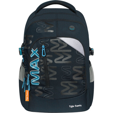 

Рюкзак TIGER FAMILY MAX Multi-M, вентилируемая, 3 отделения, чёрный/синий (270221)