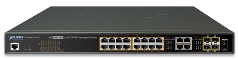 

Коммутатор Planet GS-4210-16UP4C, управляемый, кол-во портов: 16x1 Гбит/с, кол-во SFP/uplink: combo RJ-45/SFP 4x1 Гбит/с, установка в стойку, PoE: 16x60Вт (макс. 400Вт) (GS-4210-16UP4C), GS-4210-16UP4C