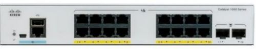 Коммутатор Cisco C1000-16P-2G-L, управляемый, кол-во портов: 16x1 Гбит/с, кол-во SFP/uplink: SFP 2x1 Гбит/с, установка в стойку, PoE: 16x30Вт (макс. 120Вт) (C1000-16P-2G-L) - фото 1