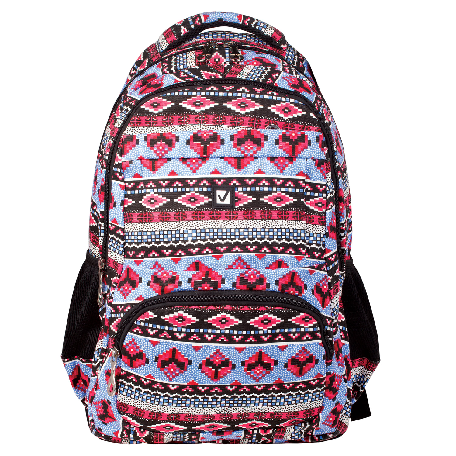

Рюкзак Brauberg Canvas Фигуры, 2 отделения, мультиколор (226353)