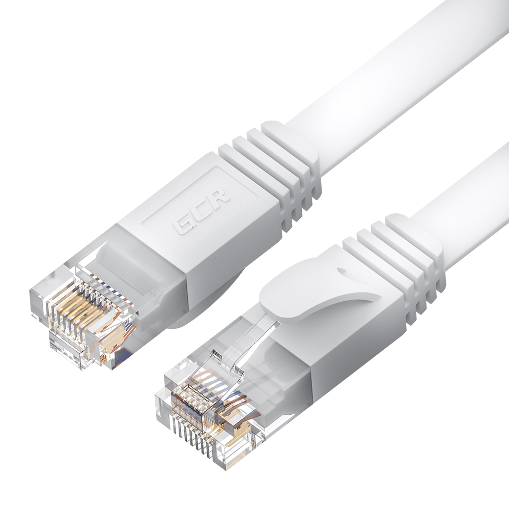 

Патч-корд UTP кат.6, 15м, RJ45-RJ45, белый, плоский, Greenconnect (GCR-52854)