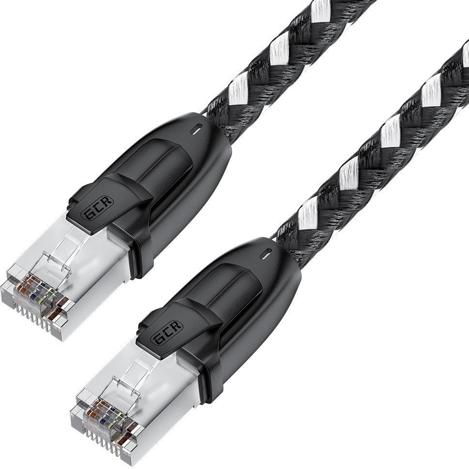 

Патч-корд UTP кат.6, 0.5м, RJ45-RJ45, черный/белый, Greenconnect STRONG (GCR-52775)