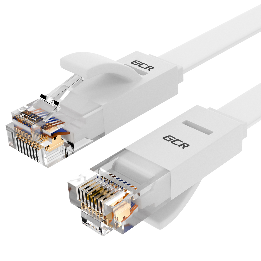 

Патч-корд UTP кат.6, 15м, RJ45-RJ45, белый, плоский, Greenconnect PROF (GCR-51790)