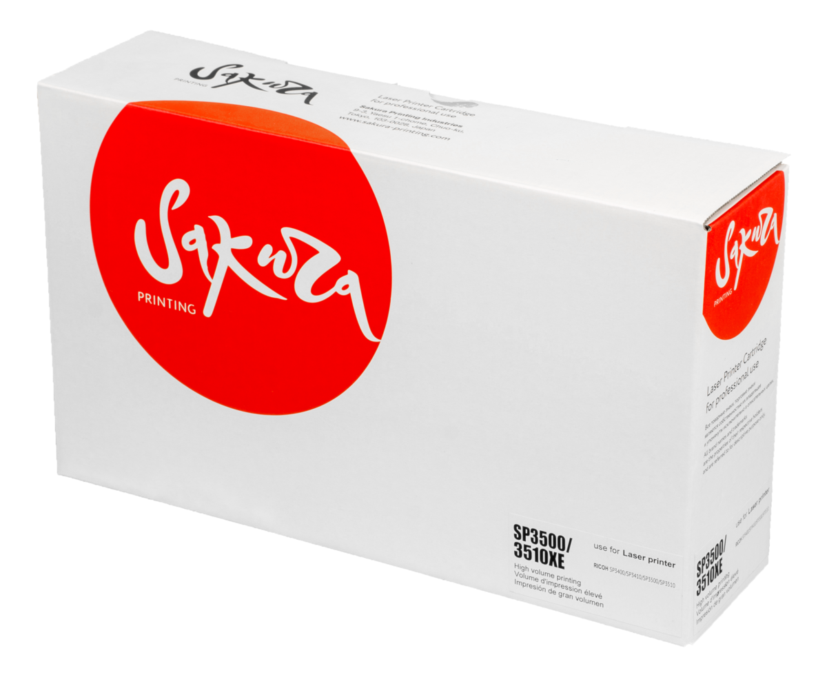 

Картридж лазерный Sakura SASP3500XE (407646), черный, 6400 страниц, совместимый для Ricoh Aficio SP 3500 / SP 3510 без чипа