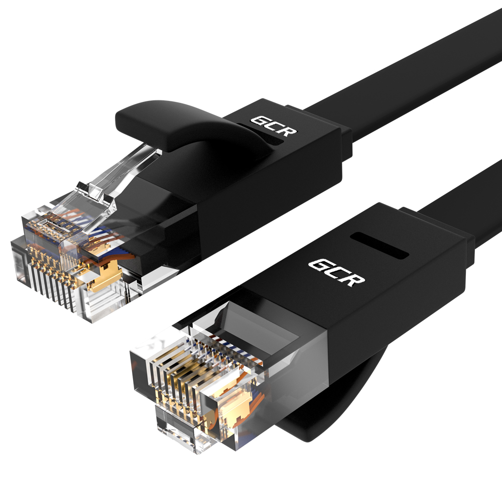 

Патч-корд UTP кат.6, 10м, RJ45-RJ45, черный, плоский, Greenconnect PROF (GCR-LNC616-10.0m)