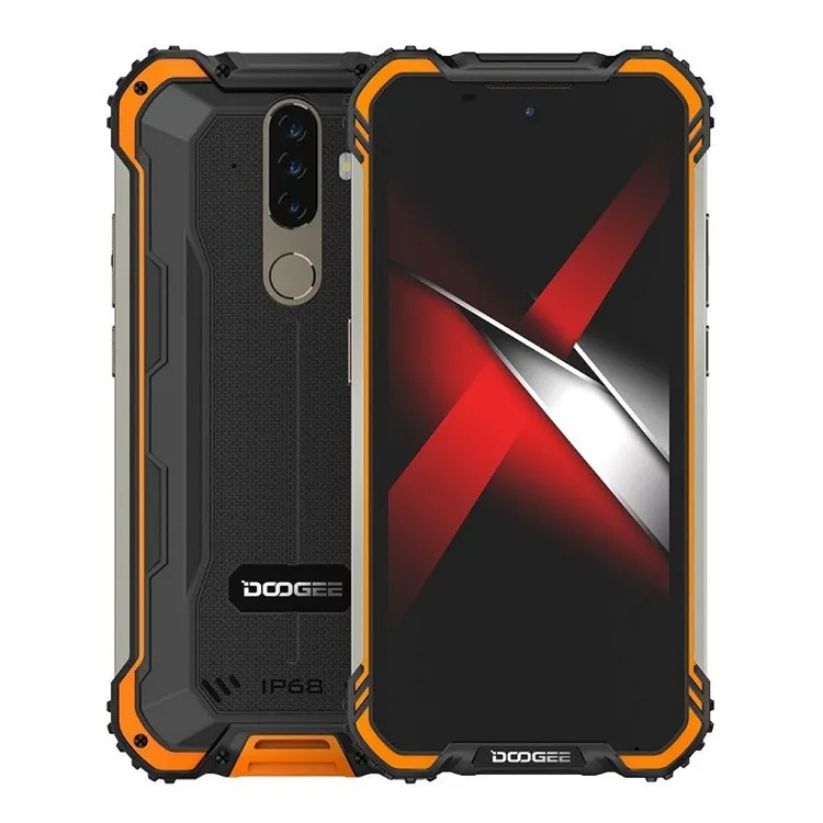 

Смартфон DOOGEE S58 Pro, 5.71" 1520x720 IPS, Mediatek Helio P22, 6Gb RAM, 64Gb, 3G/LTE, NFC, WiFi, BT, 3xCam, 2-Sim, 5180mAh, ударопрочный корпус, USB Type-C, Android 10.0, черный/оранжевый, S58 Pro