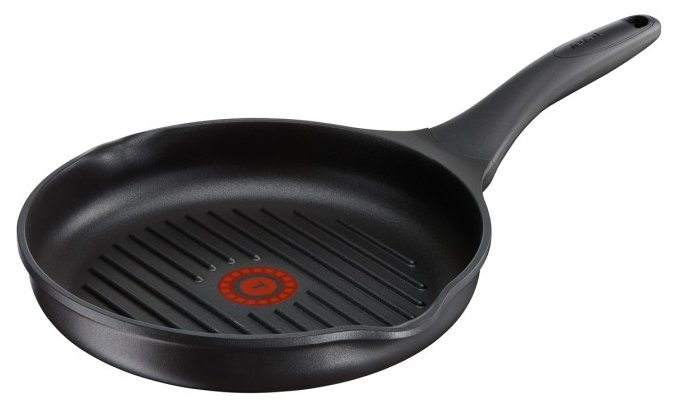 

Сковорода-гриль Tefal Supreme Gusto H1184074, 26см, алюминий, антипригарное покрытие, черный без крышки (2100094923), H1184074