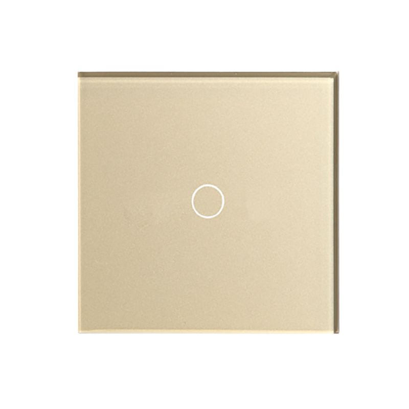 Выключатель сенсорный HIPER Sensor Switch, 1кл., скрытый монтаж, в сборе, золотой металлик (S1G1-01G)
