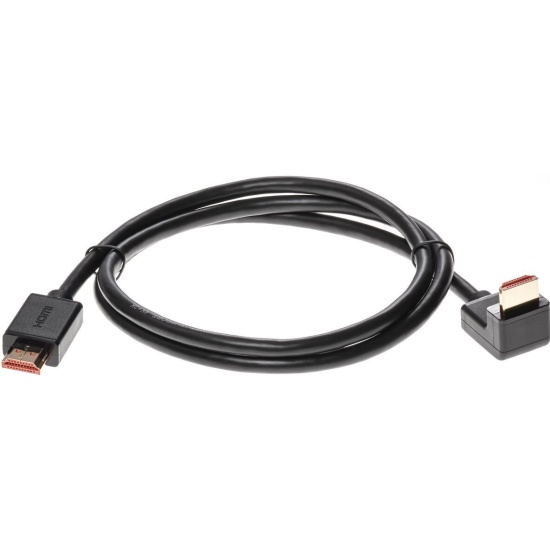 

Кабель HDMI(19M)-HDMI(19M) угловой v2.0, 1 м, черный Telecom TCG225-1M (TCG225-1M), TCG225-1M