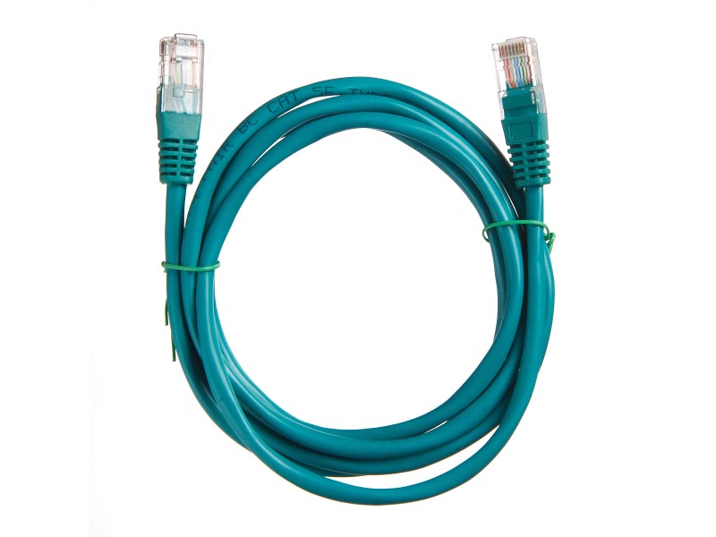 Патч-корд UTP кат.5e, 2м, RJ45-RJ45, зеленый, Technolink (T.BC.UTP.5e-2.0m-7 / 55851)