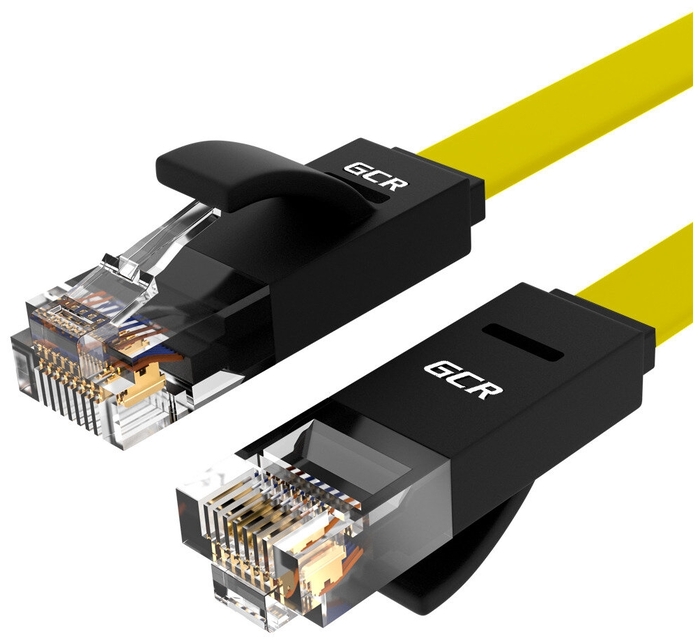 

Патч-корд UTP кат.6, 5м, RJ45-RJ45, желтый/черный, Greenconnect PROF (GCR-52096)