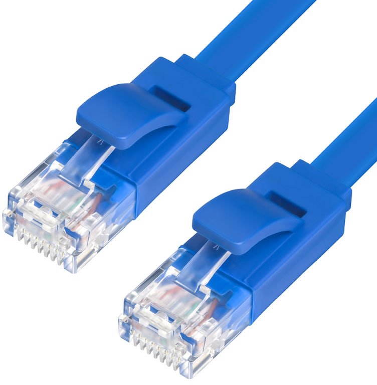Патч-корд UTP кат.5e, 2.5м, RJ45-RJ45, синий, Greenconnect GCR (GCR-LNC01-2.5m)