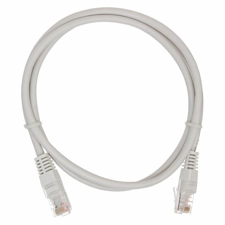 Патч-корд UTP кат.6, 5м, RJ45-RJ45, серый, LSZH, Technolink (T.BC.UTP.6-5.0m-2-lszh)