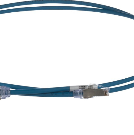 Патч-корд UTP кат.6a, 2м, RJ45-RJ45, синий, LSZH, PANDUIT (STP28X2MBU)