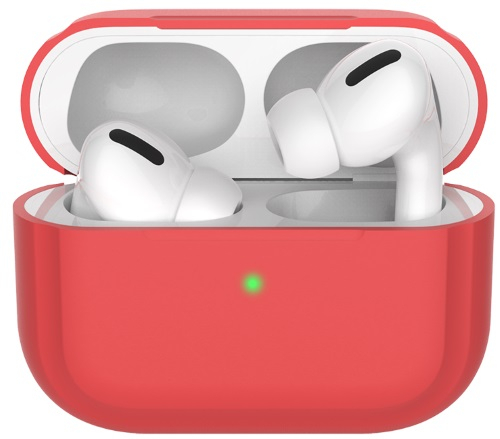 

Чехол силиконовый для Apple AirPods Pro, red (УТ000019187), -