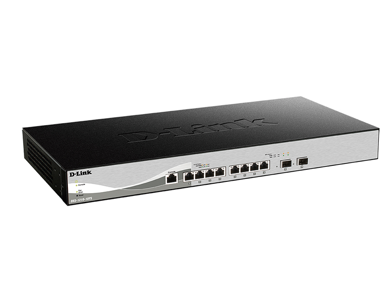 

Коммутатор D-link DXS-1210-10TS, управляемый, кол-во портов: 8x10 Гбит/с, SFP+ 2x10 Гбит/с, установка в стойку (DXS-1210-10TS/A2A), DXS-1210-10TS