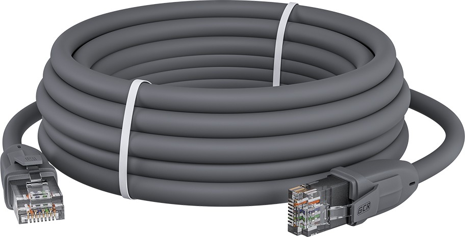 

Патч-корд UTP кат.6, 10м, RJ45-RJ45, серый, LSZH, Greenconnect (GCR-52597)