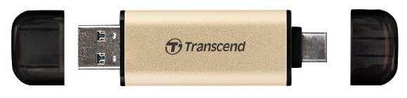 

Флешка 256Gb USB 3.2/Type-C Transcend JetFlash 930C, золотистый (TS256GJF930C), 930C