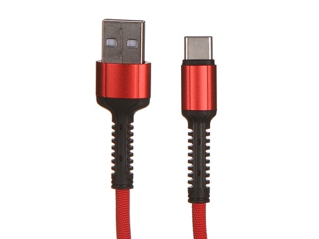 

Кабель USB-USB Type-C, 2.4A быстрая зарядка, 1м, красный LDNIO LS63 (LD_B4462), LS63