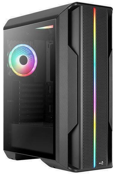 Корпус AeroCool Splinter Duo, ATX, Midi-Tower, 2xUSB 3.0, RGB подсветка, черный, без БП (ACCM-PB26033.11)