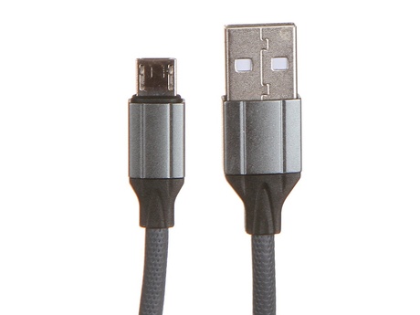 Кабель USB 2.0(Am)-Micro USB 2.0(Bm), 2.4A быстрая зарядка, 1м, серый LDNIO LS441 (LD_B4485)