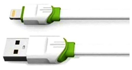 

Кабель USB 2.0(Am)-Lightning 8-pin(m), 2.4A быстрая зарядка, 1м, белый LDNIO LS34 (LD_B4507), LS34