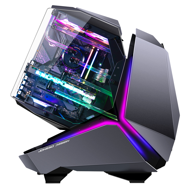 

Корпус JONSBO MOD5, ATX, Midi-Tower, 2xUSB 3.0, USB Type-C, RGB подсветка, серый, без БП (PCC_JB_MOD5 Gray), MOD5
