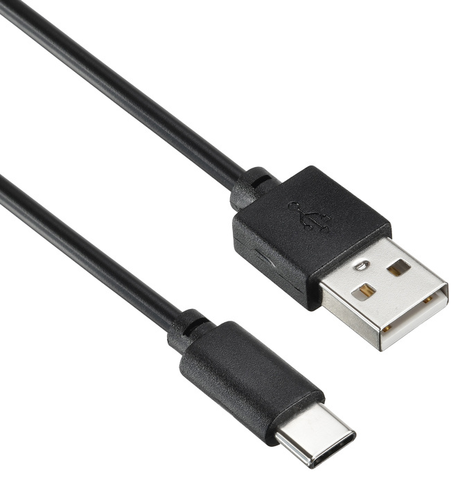 

Кабель USB-USB Type-C, 2A быстрая зарядка, 2м, черный Digma (1084566)