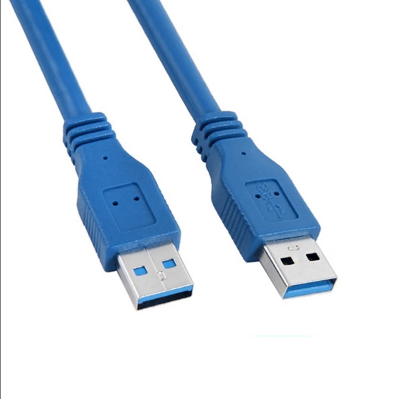 Кабель USB(Am)-USB(Am), 50 см, синий, 5bites