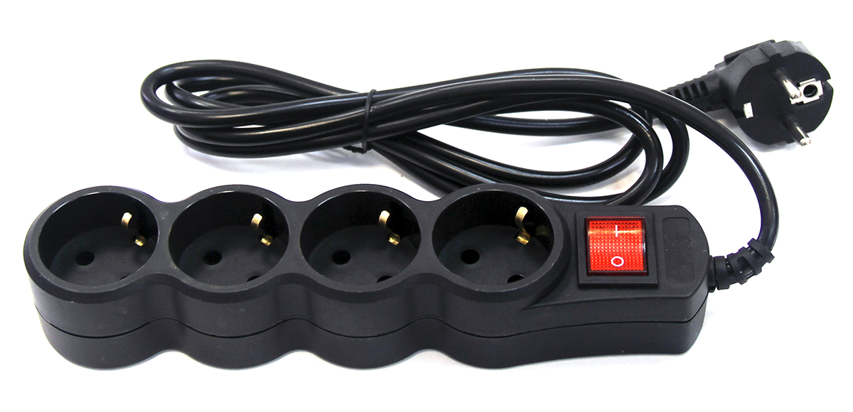 

Сетевой фильтр 5bites SP4B-115, 4-розетки, 1.5м, черный (SP4B-115), SP4B-115
