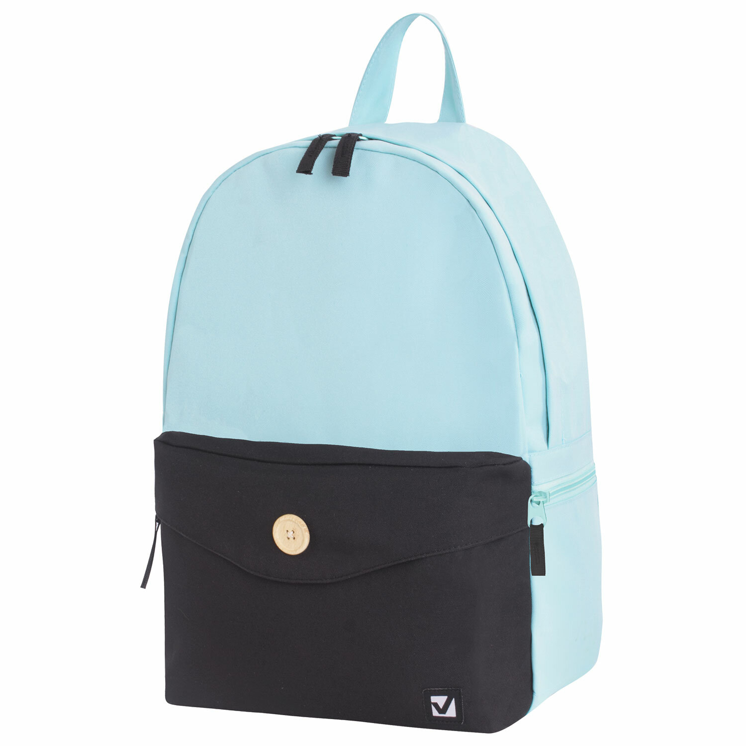 

Рюкзак Brauberg Sydney Green&black, 1 отделение, бирюзовый (228839)