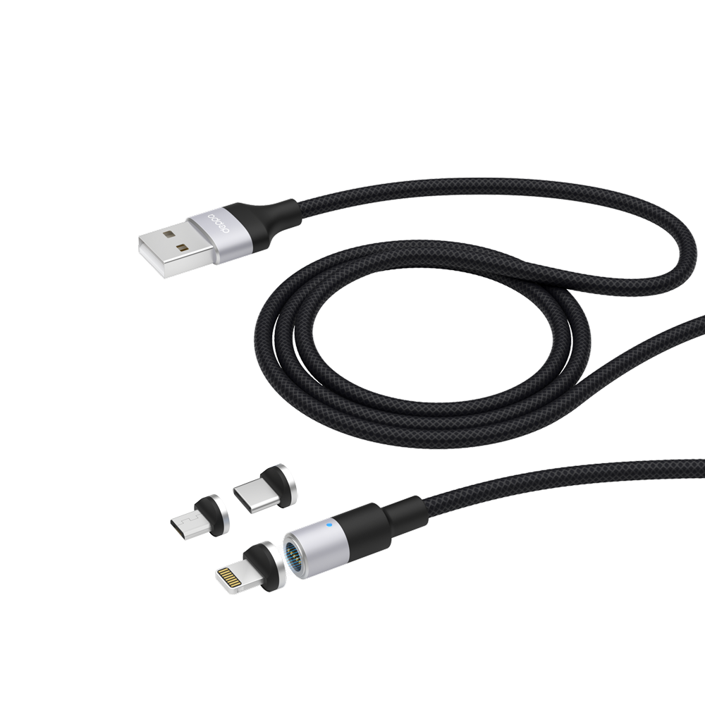 

Кабель USB 2.0(Am)-Micro USB 2.0(BM)/USB 2.0 Type-C(M)/Lightning 8-pin(M), 2.4A быстрая зарядка, 1.2м, черный Deppa 015-001 (72282), 015-001