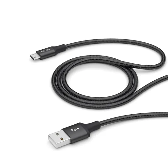 Кабель Micro USB-USB, 2.4A, 1.2м, черный Deppa (72256)