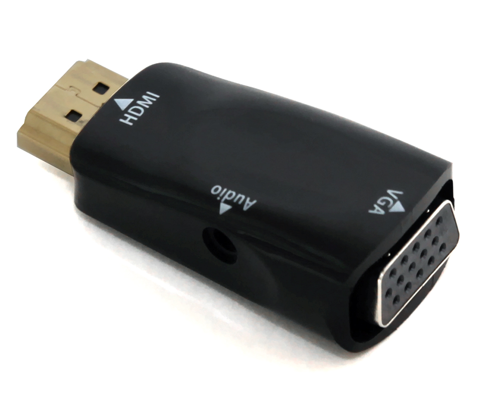 

Переходник (адаптер) HDMI(19M)-VGA(15F), черный 5bites AP-021 (AP-021), AP-021